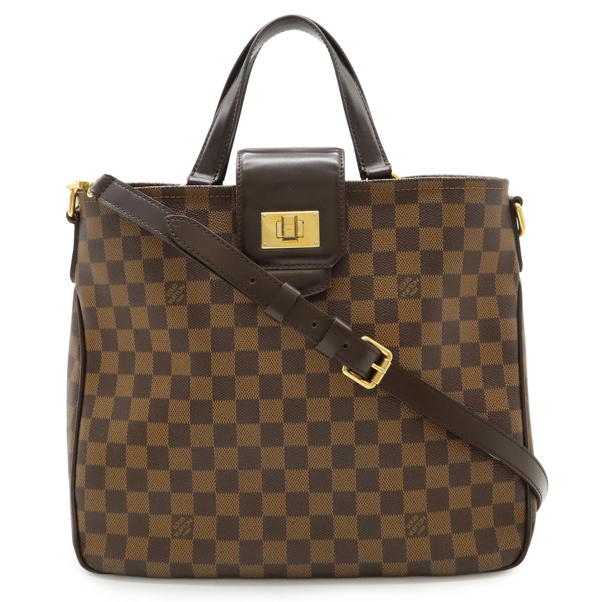 LOUIS VUITTON ルイ ヴィトン ダミエ 河馬 サクラ色木の実 トートバッグ ショルダーバッグ 膝掛け 2WAY ハンドバック N41177 【中古】