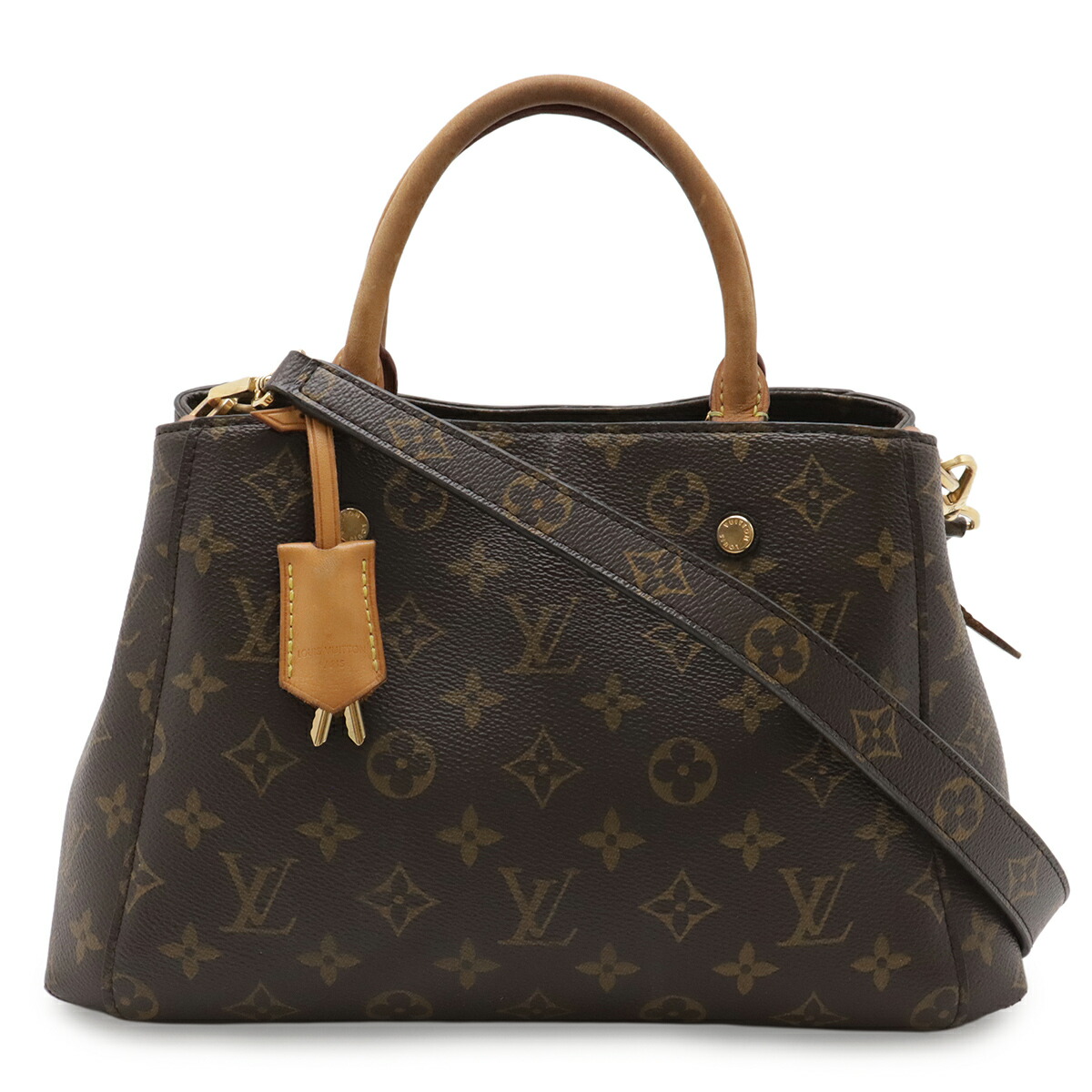 LOUIS VUITTON ルイ ヴィトン モノグラム モンテーニュBB ハンドバック 2WAY ショルダーバッグ 曲がった掛け M41055 【中古】