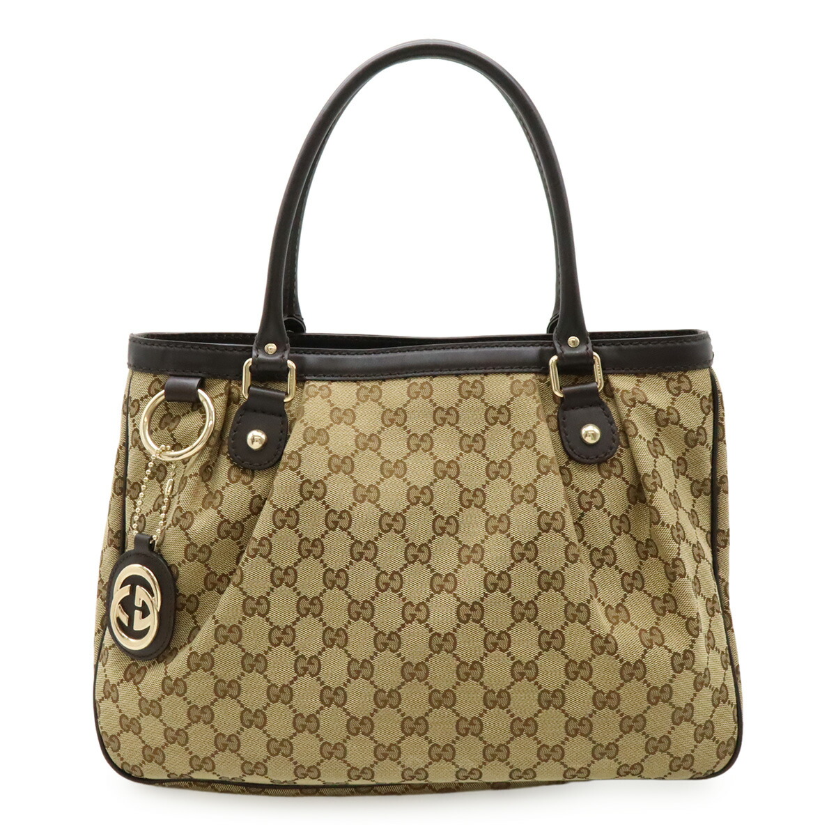 グッチ　GUCCI　トートバッグ　GGシュプリーム　キャンバス　レザー　チャーム GUCCI （新品・未使用品）グッチ 100周年 限定 トートバッグ GG