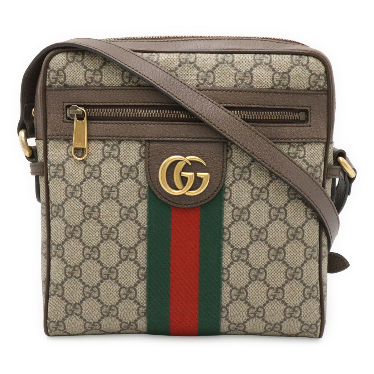 GUCCI グッチ オフィディア GGスモール 伝達人御徒面子 GGスプリーム シェリー酒伝達ルート PVC なめし革 ベージュ モカ赤銅色 547926 【中古】