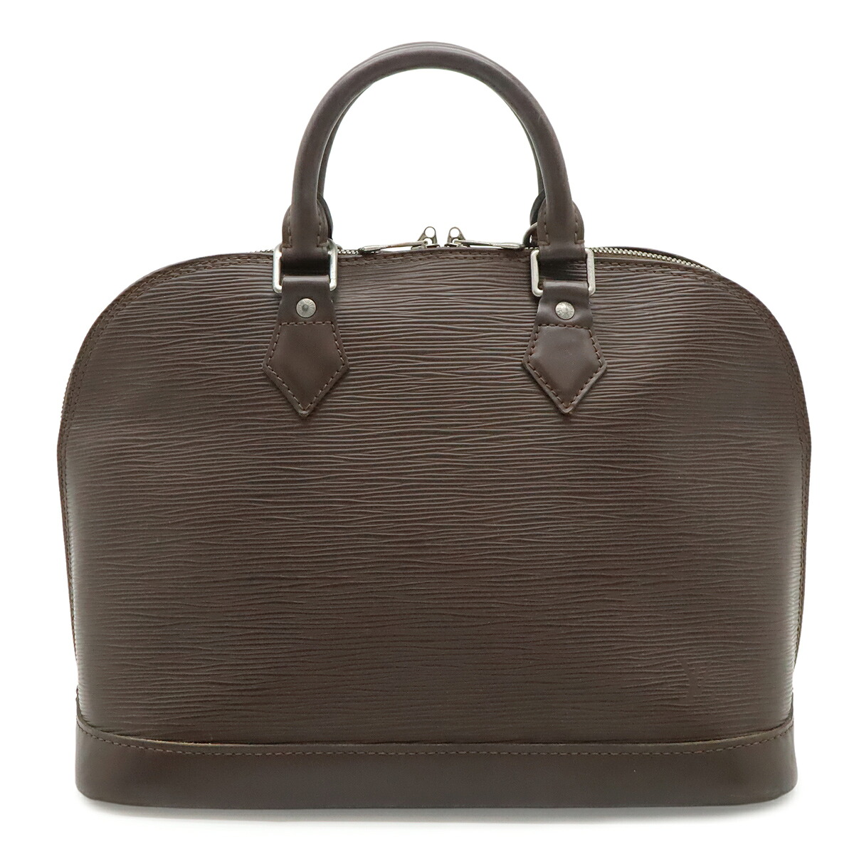LOUIS VUITTON ルイ ヴィトン エピ アルマPM ハンドバッグ モカ 茶 ダークブラウン シルバー金具 M5280D 【中古】|ブルーミン/森田質店