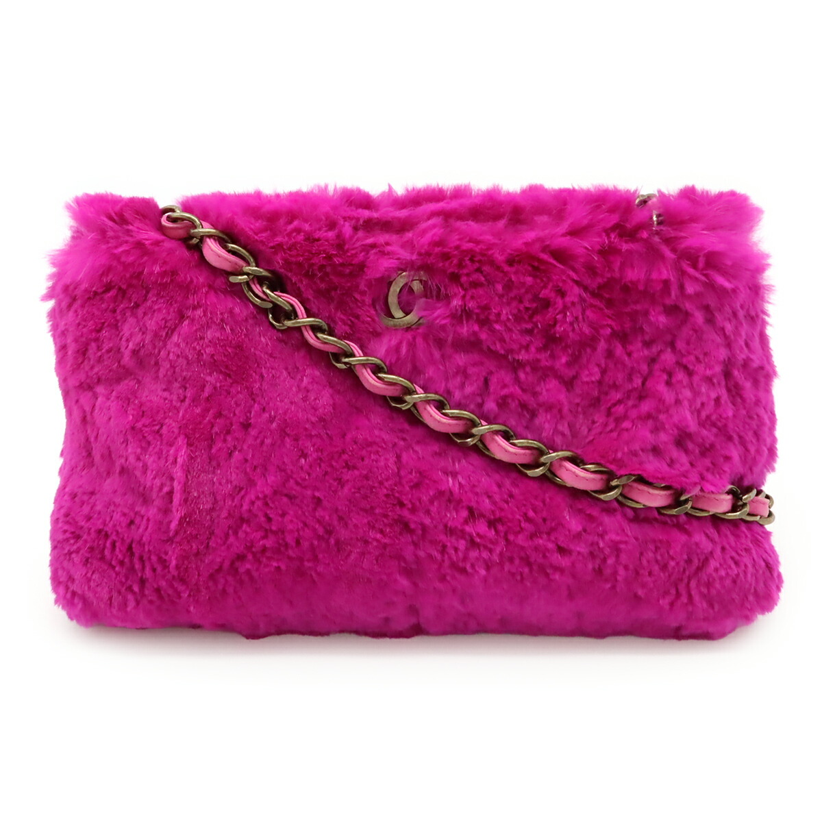 楽天市場】美品 シャネル CHANEL ラビットファー チェーン