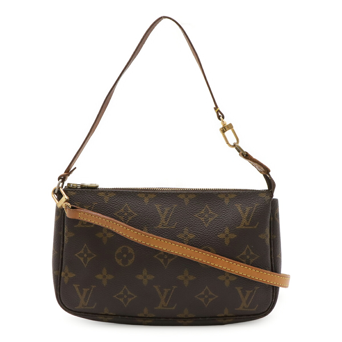 LOUIS VUITTON ルイ ヴィトン モノグラム ポシェット アクセソワール 佩び物車寄せ ハンドバック 寄りあい御徒面子 2WAY肩部 M51980 【中古】