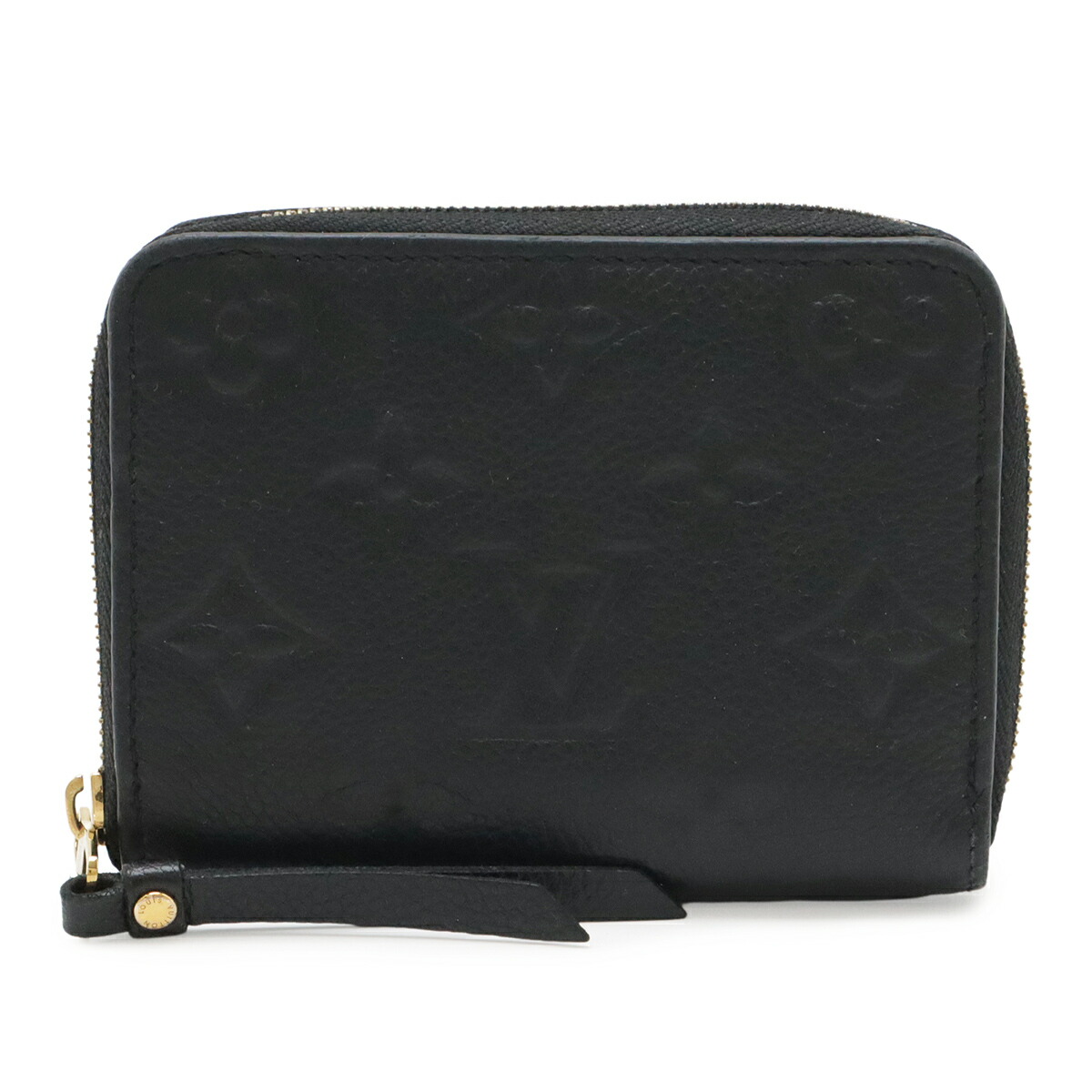 LOUIS VUITTON ルイ ヴィトン モノグラムアンプラント ジッピーコインパース コインケース 御釣り入れ ノワール 黒 黒いこと M60574 【中古】