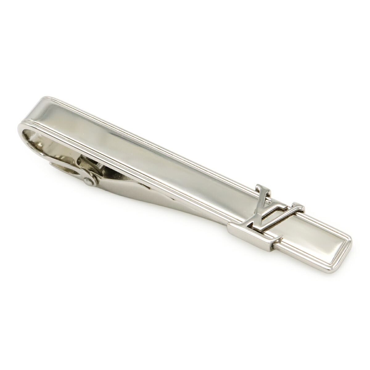 美品　HERMES　エヴリン　ネクタイピン　Ag925　シルバー HERMES（エルメス） 新品仕上げ HERMES H リュバン エクリプス