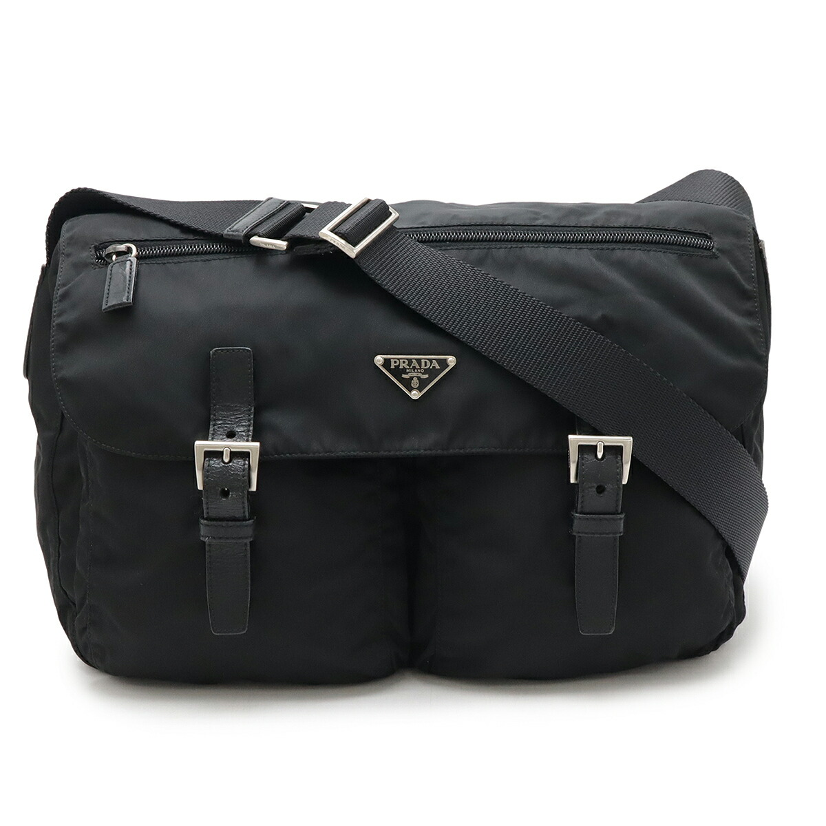 【美品】プラダ ショルダーバッグ メッセンジャー ナイロン レザー 黒 楽天市場】PRADA プラダ ロゴジャガード ショルダーバッグ 斜め