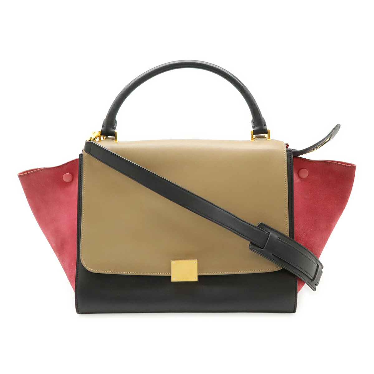 CELINEトラペーズバッグカラーワイン2way 楽天市場】【バッグ】CELINE セリーヌ トラペーズ ハンドバッグ