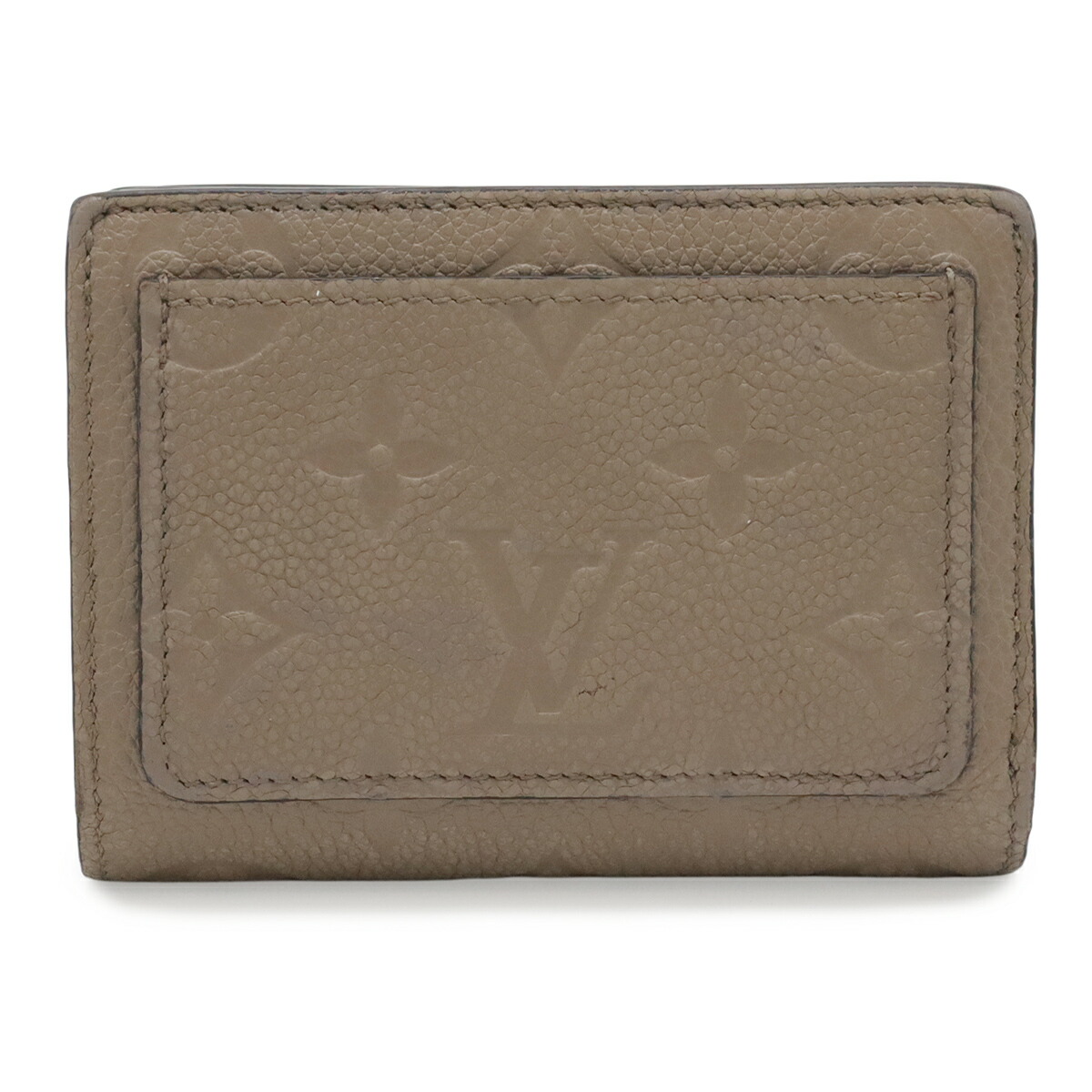 LOUIS VUITTON ルイ ヴィトン モノグラムアンプラント ポルトフォイユ クレア コンパクトウォレット 2つ折紙入れ 二つ折り トゥルトレール M80152 【中古】