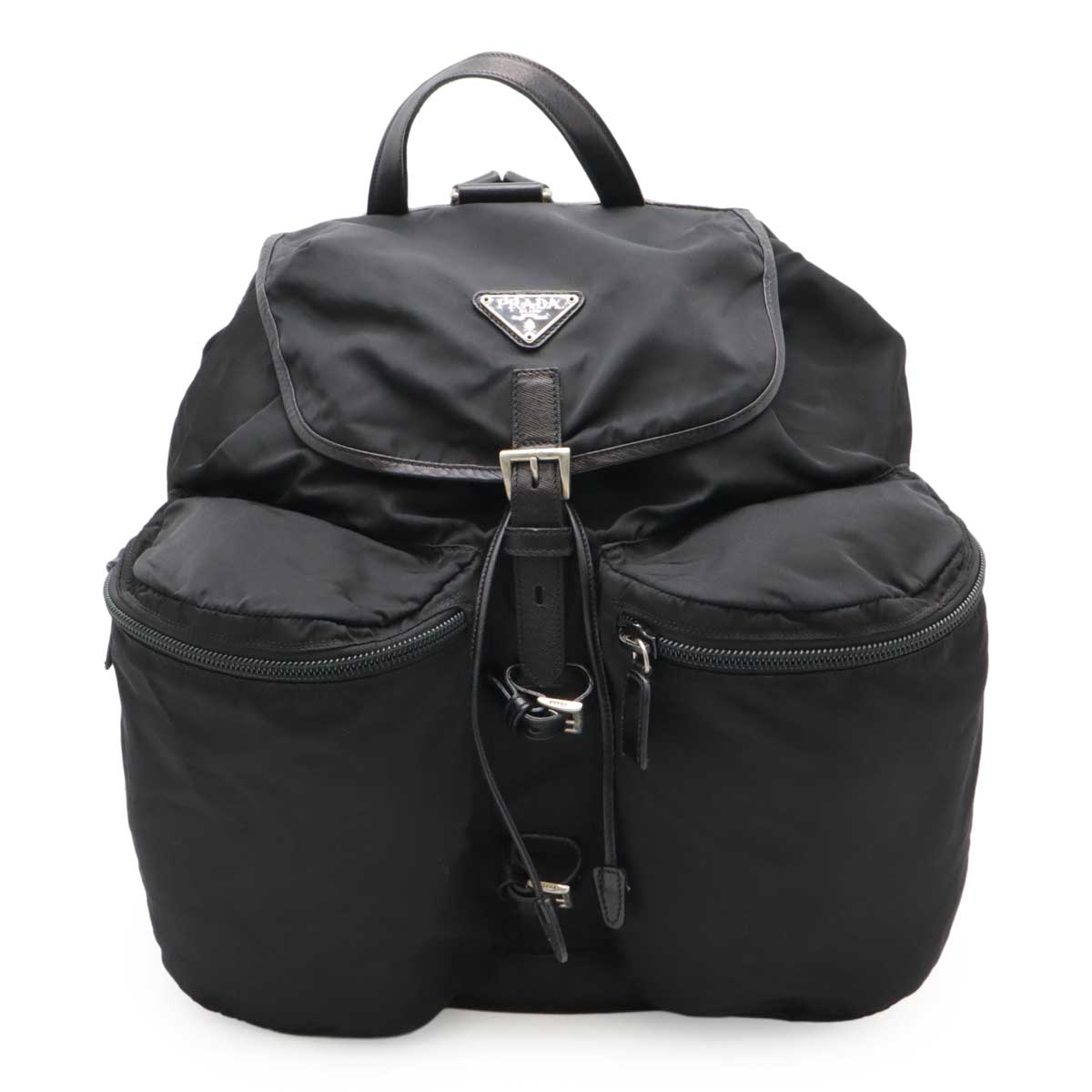 美品 プラダ PRADA バッグパック デイパック リュック ポコノ 三角ロゴ 美品 PRADA プラダ リュック 三角ロゴ バッグパック デイパック