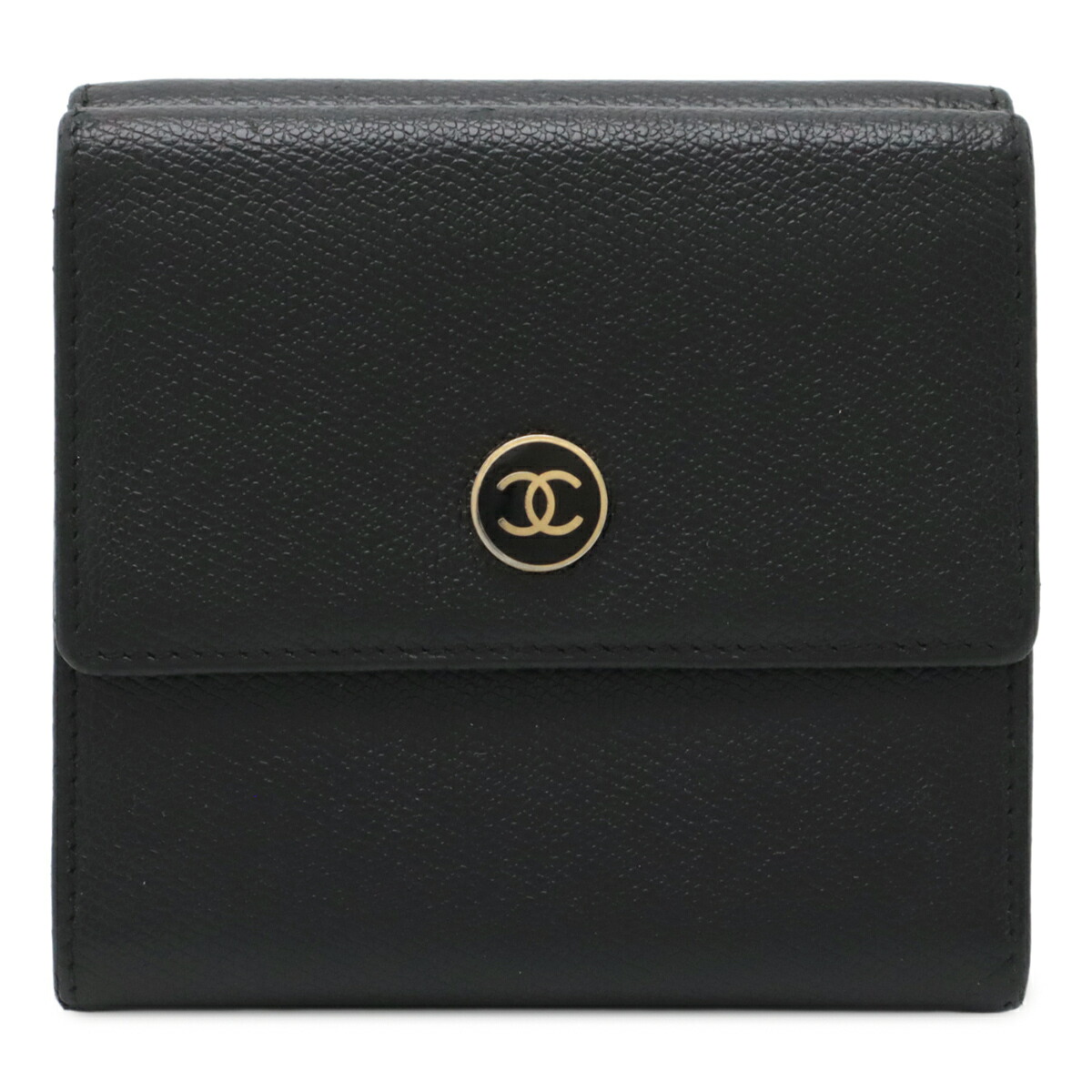 シャネル　ココボタン　ダブルホック折財布 楽天市場】CHANEL シャネル ココボタン 3つ折財布 三つ折り W