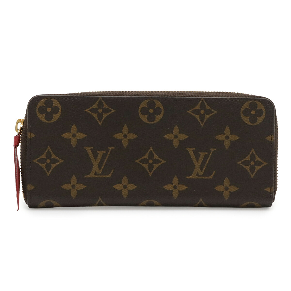 LOUIS VUITTON ルイ ヴィトン モノグラム ポルトフォイユ クレマンス ラウンドファスナー 長財布 ホットピンク M42119 【中古】