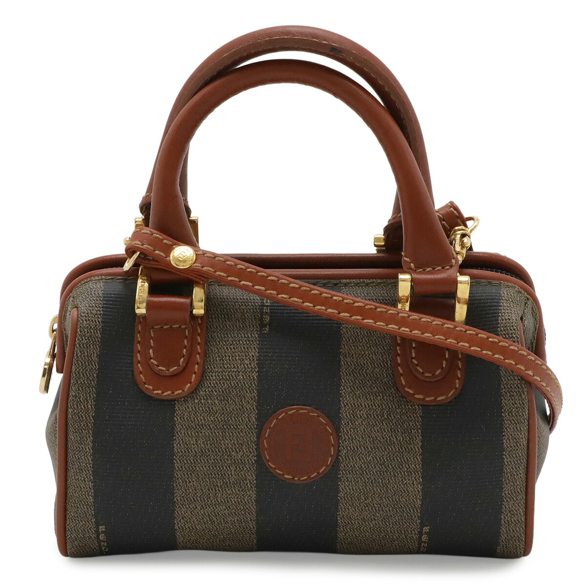 FENDI フェンディ ペカン ハンドバック ミニボストンバッグ ショルダー 