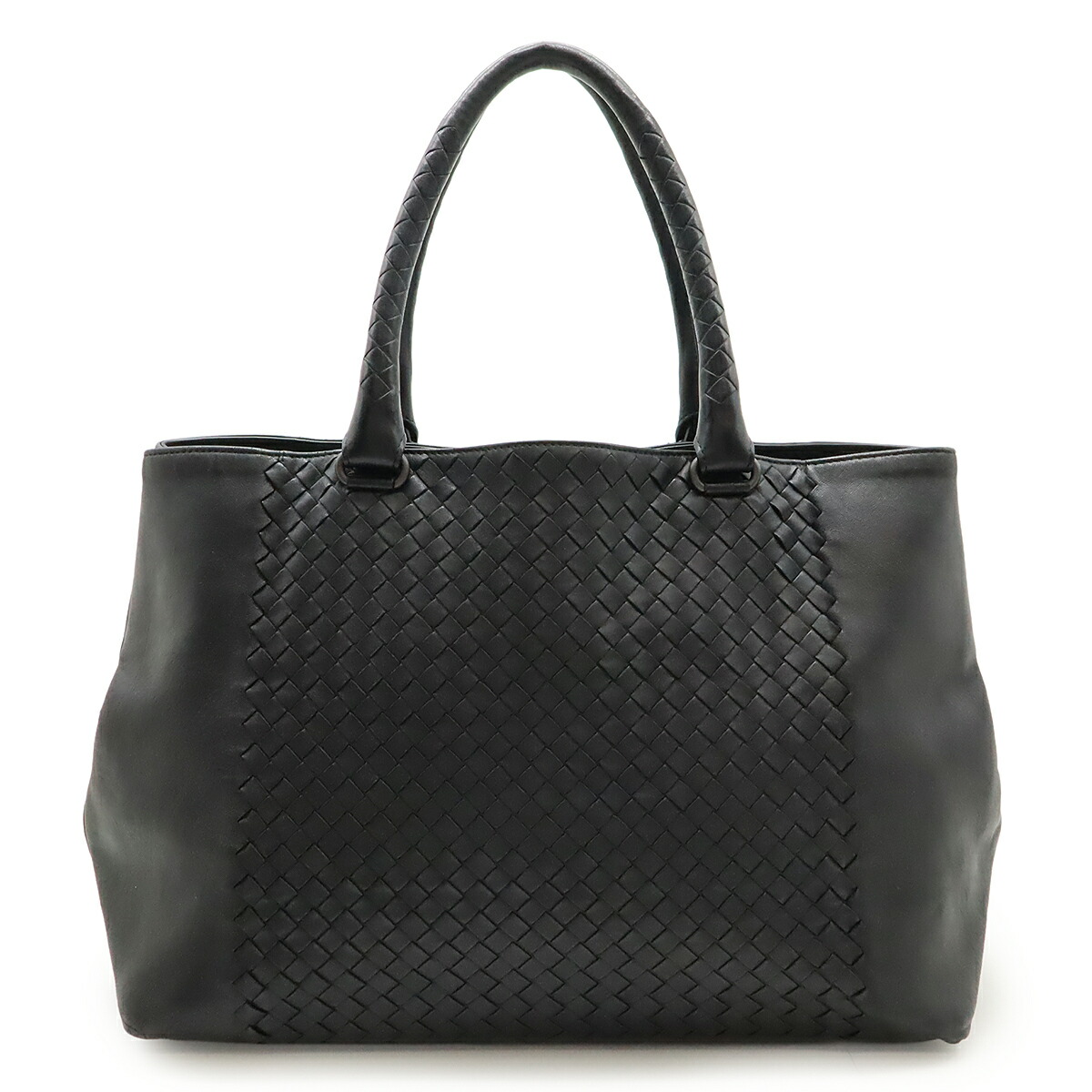 【たか様】ボッテガヴェネタ トートバッグ ハンド イントレチャート ブラック Bottega veneta ボッテガヴェネタ トートバッグ イントレ