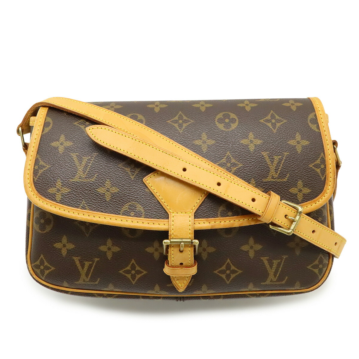 LOUIS VUITTON ルイ ヴィトン モノグラム ソローニュ ショルダーバッグ 斜め掛け M42250 ルイヴィトンソローニュ 14145 ブラウン レディース モノグラム
