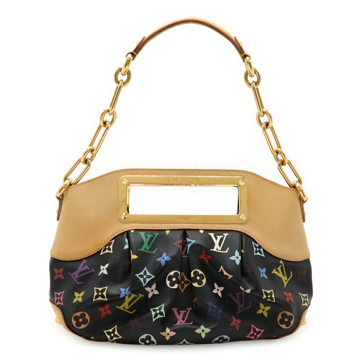 LOUIS VUITTON ルイ ヴィトン モノグラムマルチカラー ジュディPM ハンドバッグ 2WAY ショルダーバッグ 肩掛け ノワール 黒 ブラック M40258 【中古】