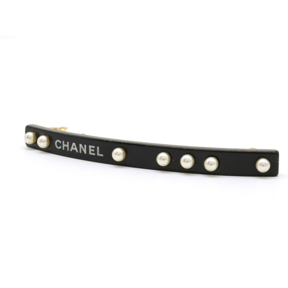 楽天市場】CHANEL シャネル ロゴ バレッタ ヘアクリップ 髪留め