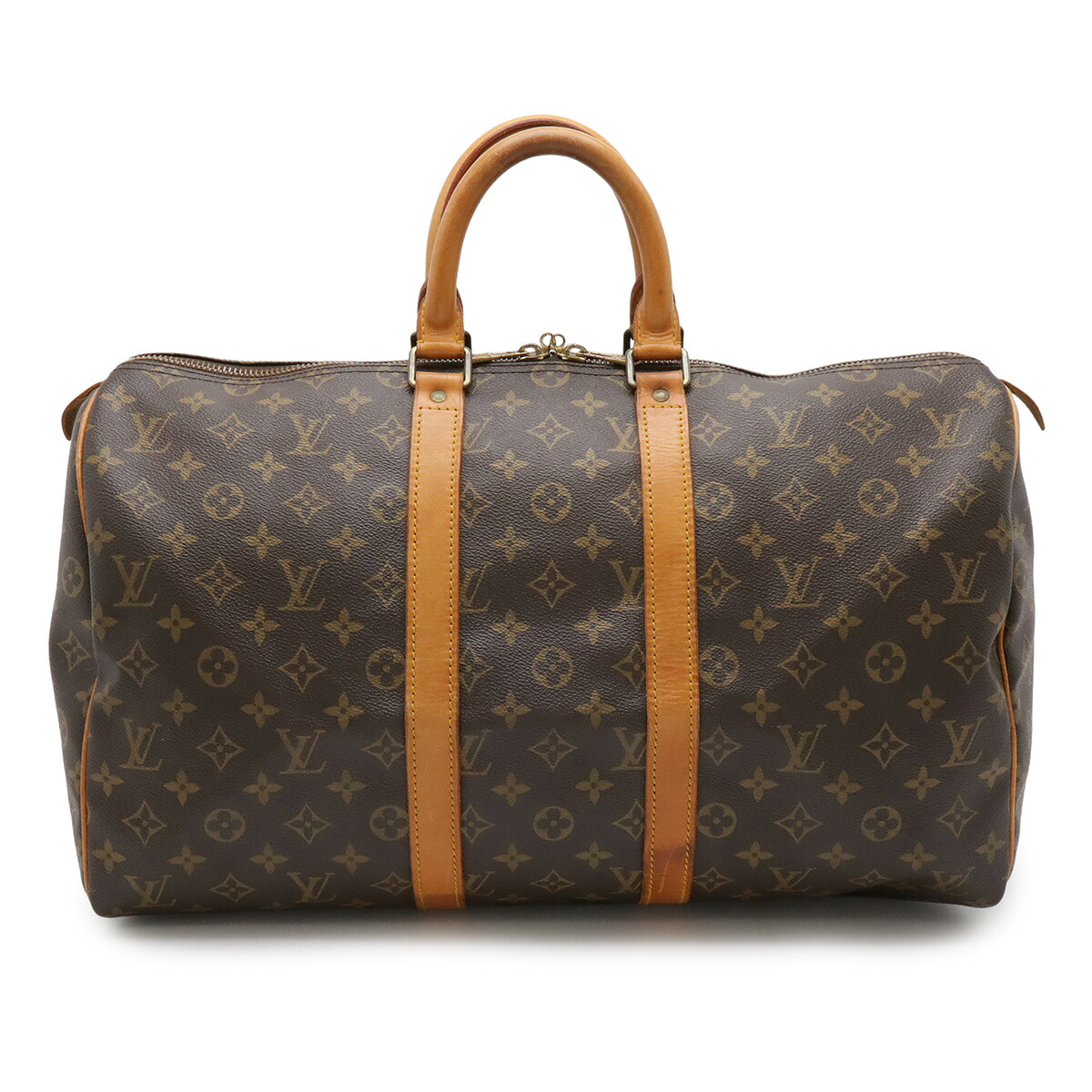 LOUIS VUITTON ルイ ヴィトン モノグラム キーポル45 ボストンバッグ ハンドバック 旅する鞄 旅行御徒面子 M41428 【中古】