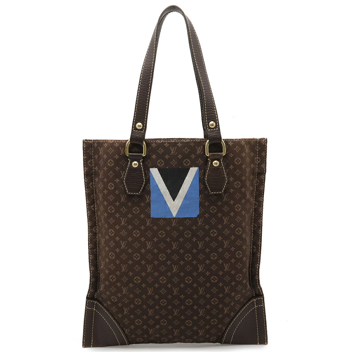 LOUIS VUITTON ルイ ヴィトン モノグラムミニ イニシャル タンジェ トートバッグ 縦型 キャンバス エベヌ ダークブラウン 茶 M40023 楽天市場】LOUIS VUITTON ルイ ヴィトン モノグラムミニ イニシャル