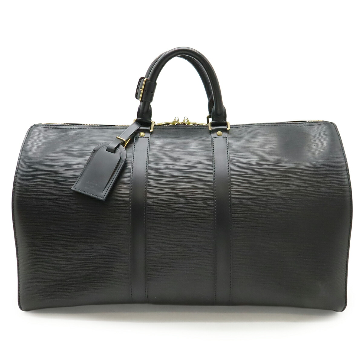 LOUIS VUITTON ルイ ヴィトン エピ キーポル45 ボストンバッグ 旅行カバン トラベルバッグ ノワール 黒 ブラック ゴールド金具 M59152 【中古】