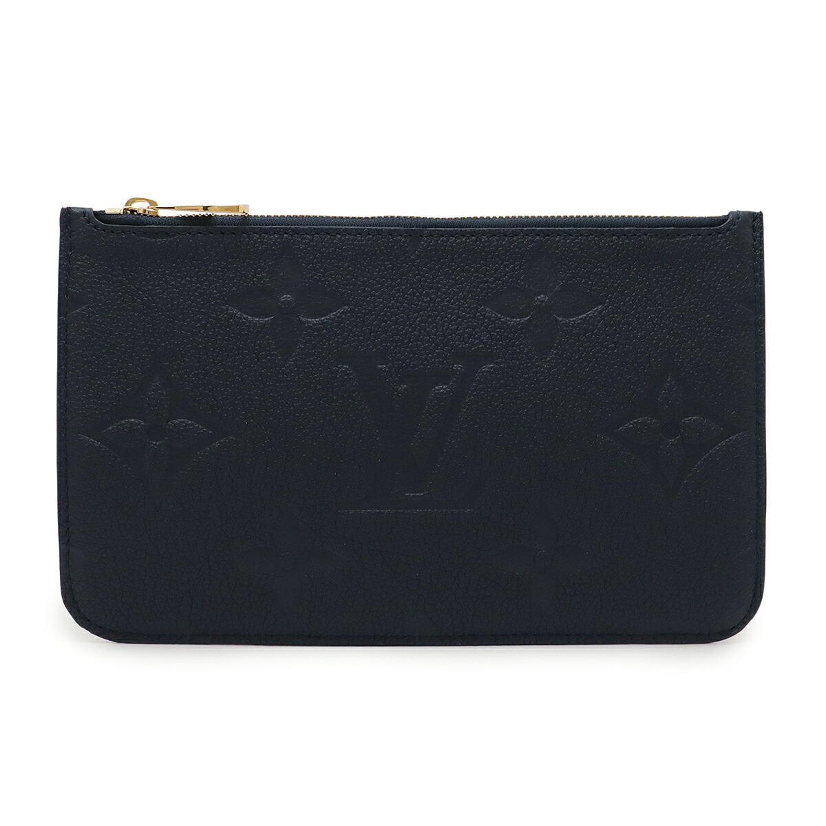 LOUIS VUITTON ルイ ヴィトン モノグラムアンプラント ネヴァーフルMM ネヴァーフル用ポーチ ポーチのみ 付属品 ネイビー 紺 ストラップ欠品 M47143 【中古】