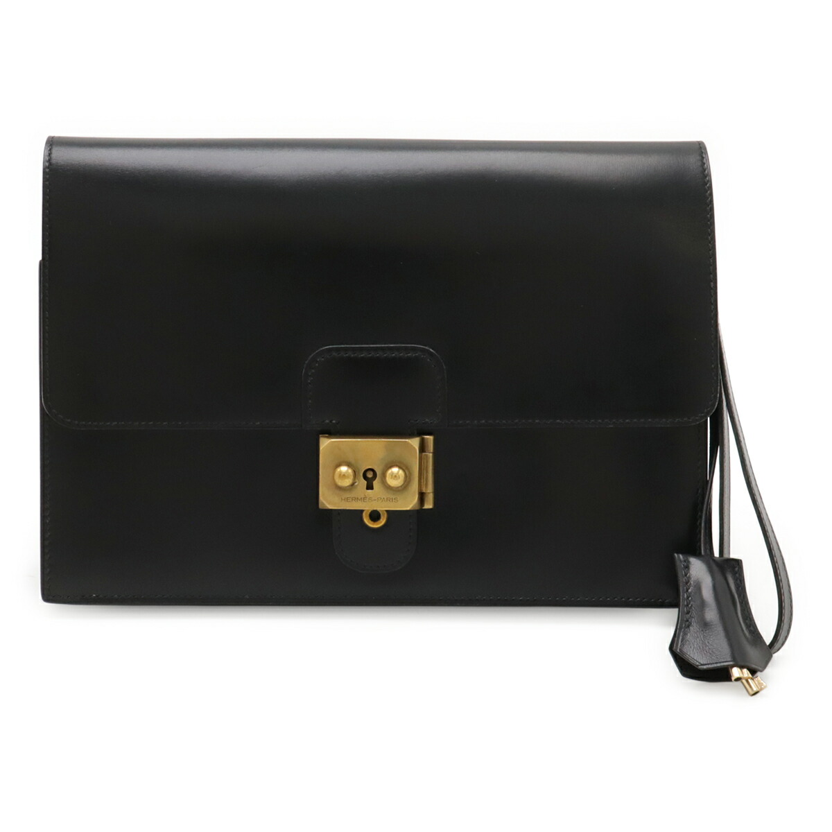 エルメス HERMES リディ クラッチバッグ ボックスカーフ ブラック 良品 HERMES エルメス リディ 2WAY ボックスカーフ ヴィンテージ