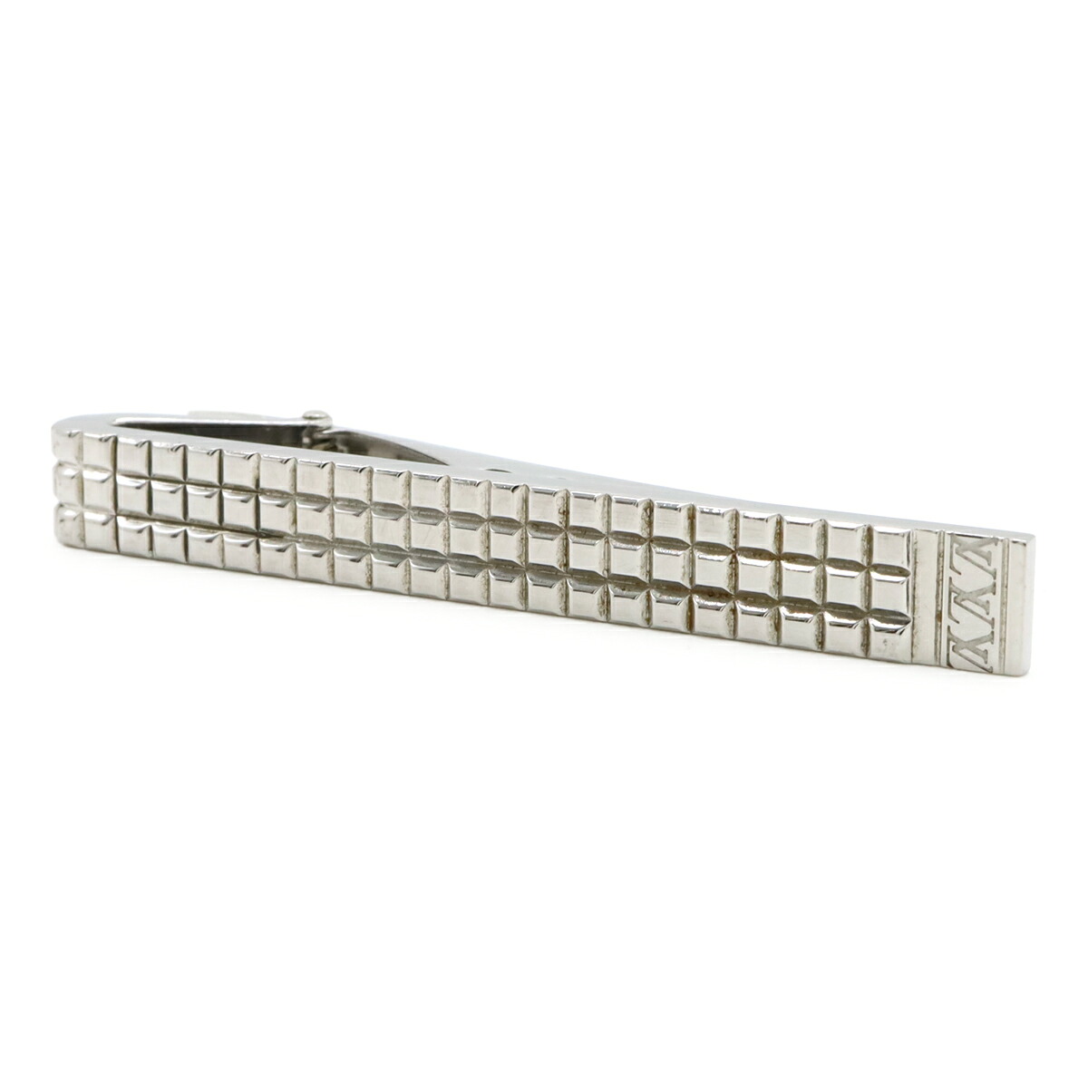 LOUIS VUITTON ルイ ヴィトン パンス クラヴァット ディジット ネクタイピン タイピン タイバー タイクリップ シルバー M65060 【中古】|ブルーミン/森田質店