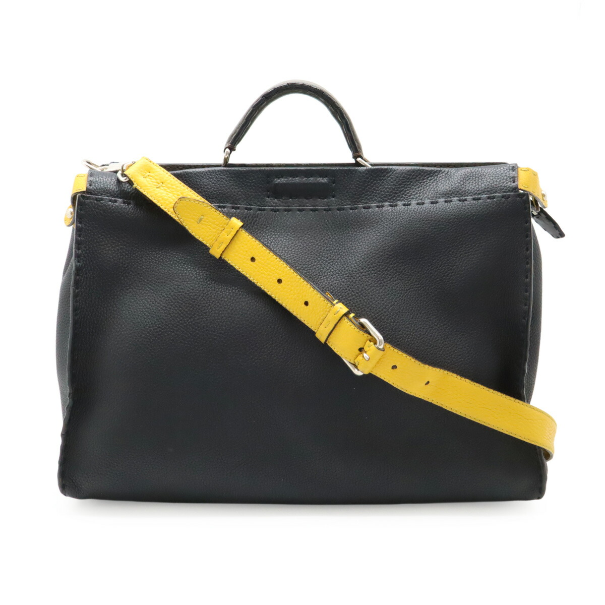 FENDI 2WAYバッグ セレリア ピーカブー ビジネスバッグ ブラック 美 FENDI - 美品☆ フェンディ ピーカブー ラージ セレリア 黒 2way