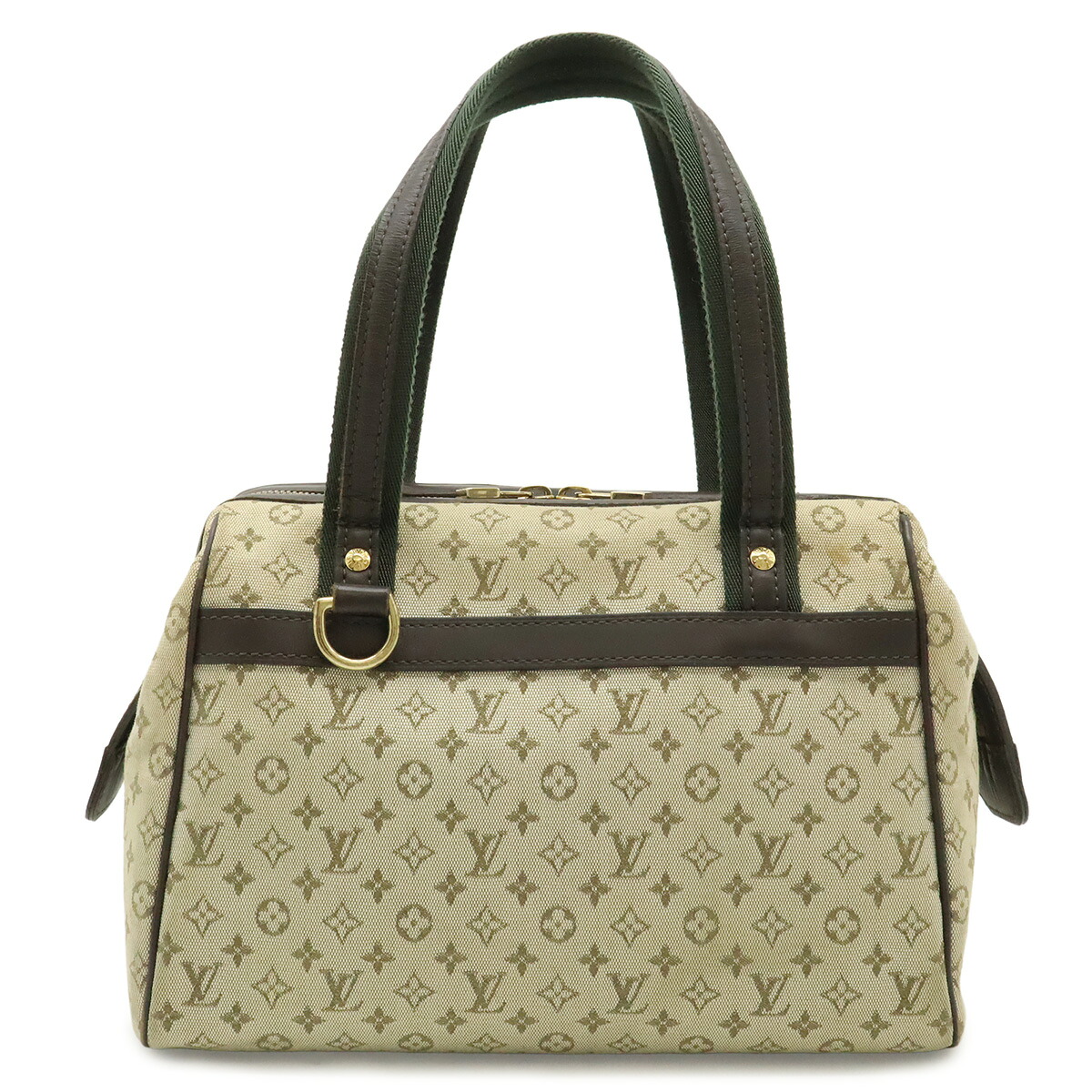 LOUIS VUITTON ルイ ヴィトン モノグラムミニ ジョセフィーヌPM ハンドバッグ ミニボストンバッグ キャンバス レザー カーキ M92215 【中古】｜ブルーミン／森田質店