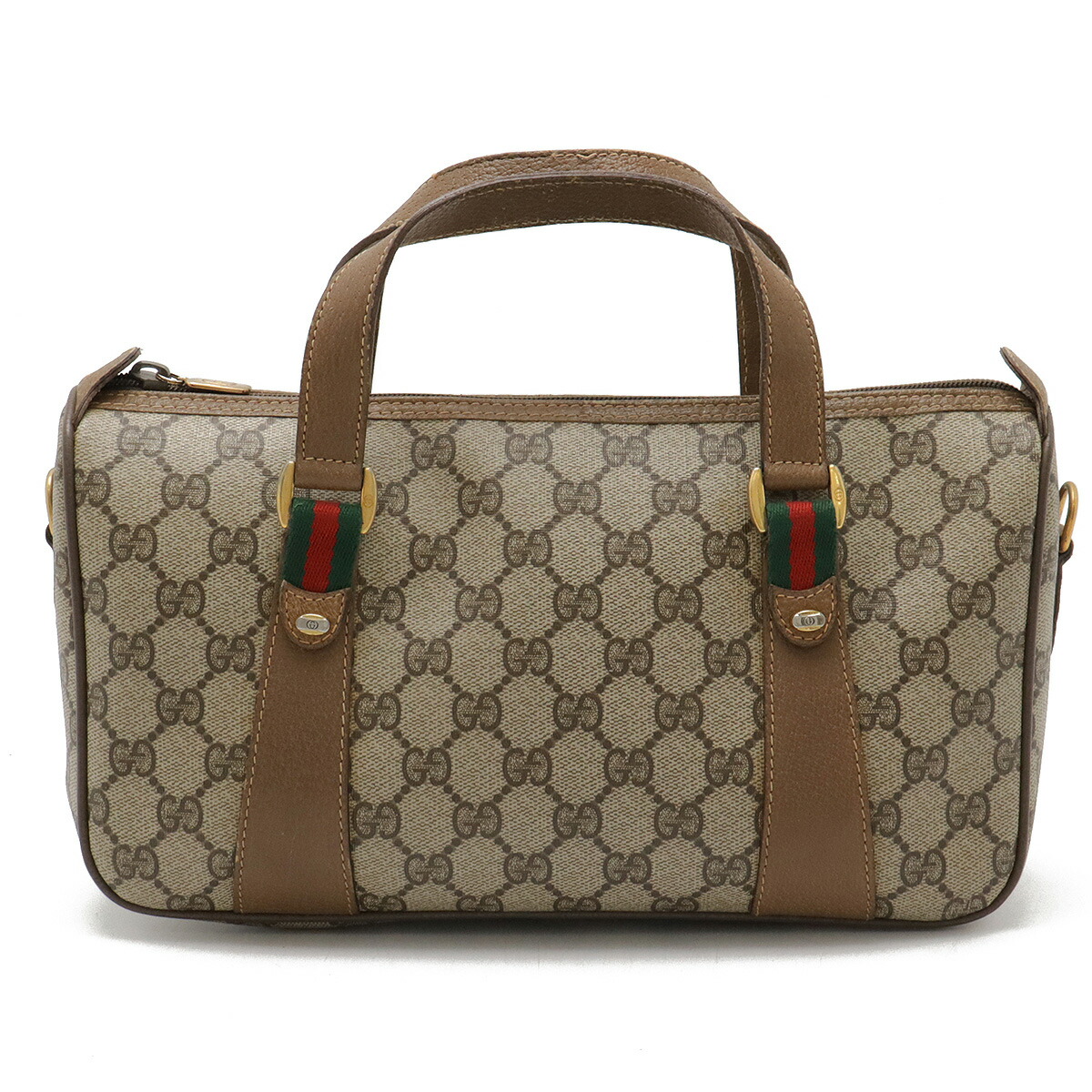 オールドグッチ GUCCI ネイビー レザー ハンドバッグ　GG柄　本革 楽天市場】【バッグ】GUCCI グッチ オールドグッチ GGプラス