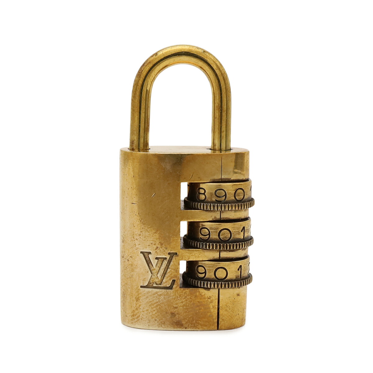 LOUIS VUITTON ルイ ヴィトン カデナ 鍵 パドロック 南京錠 ダイヤル式 ゴールド 【中古】|ブルーミン/森田質店