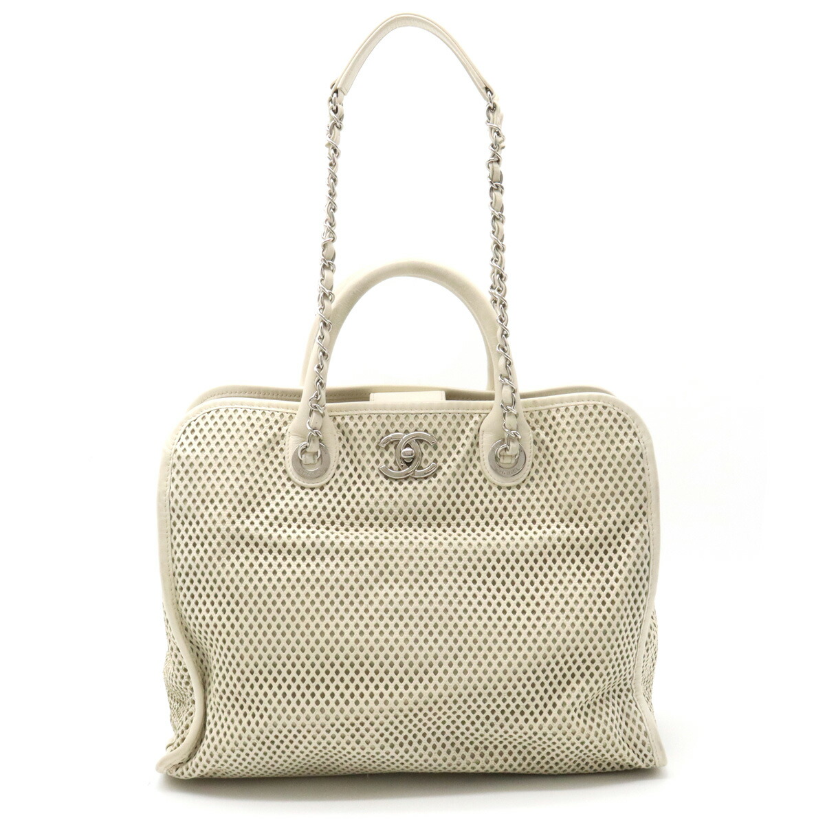 CHANEL シャネル ココマーク ハンドバッグ パンチング メッシュ レザー 楽天市場】【バッグ】CHANEL シャネル ココマーク ハンドバッグ