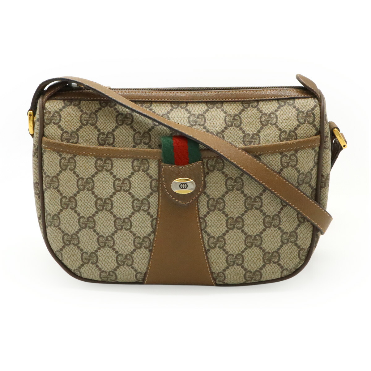 GUCCI　グッチ　ベルト シェリーライン GGシュプリーム 高級PVC×レザー 楽天市場】［南店］【美品】グッチ 904 02 047 ショルダーバッグ