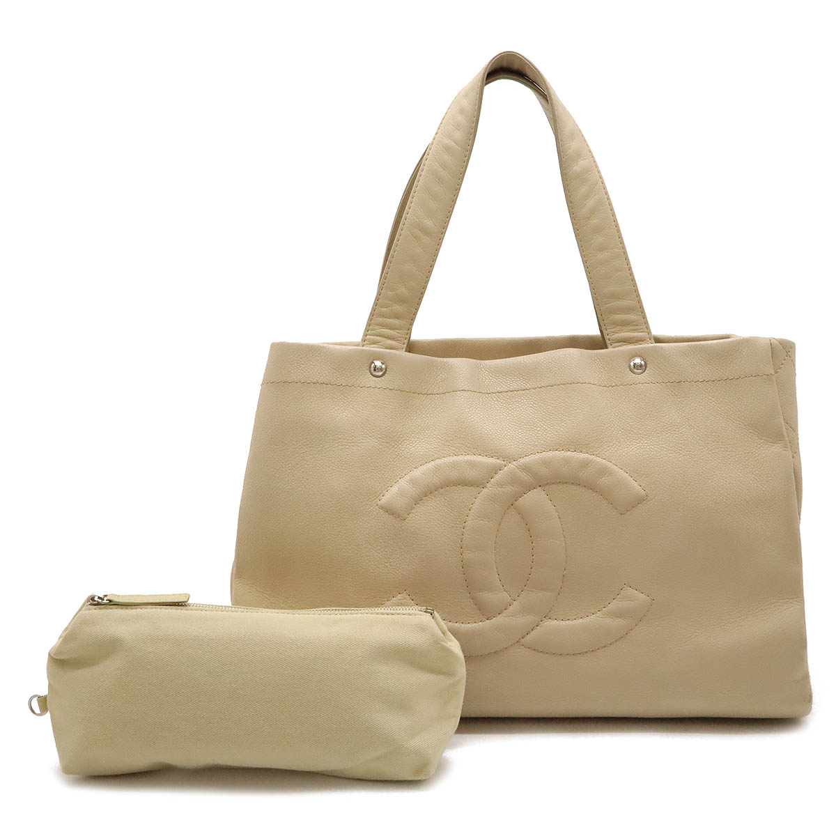 キャビアスキン トートバッグ カーフスキン 革 ショルダー デカココ 楽天市場】【バッグ】CHANEL シャネル キャビアスキン トート