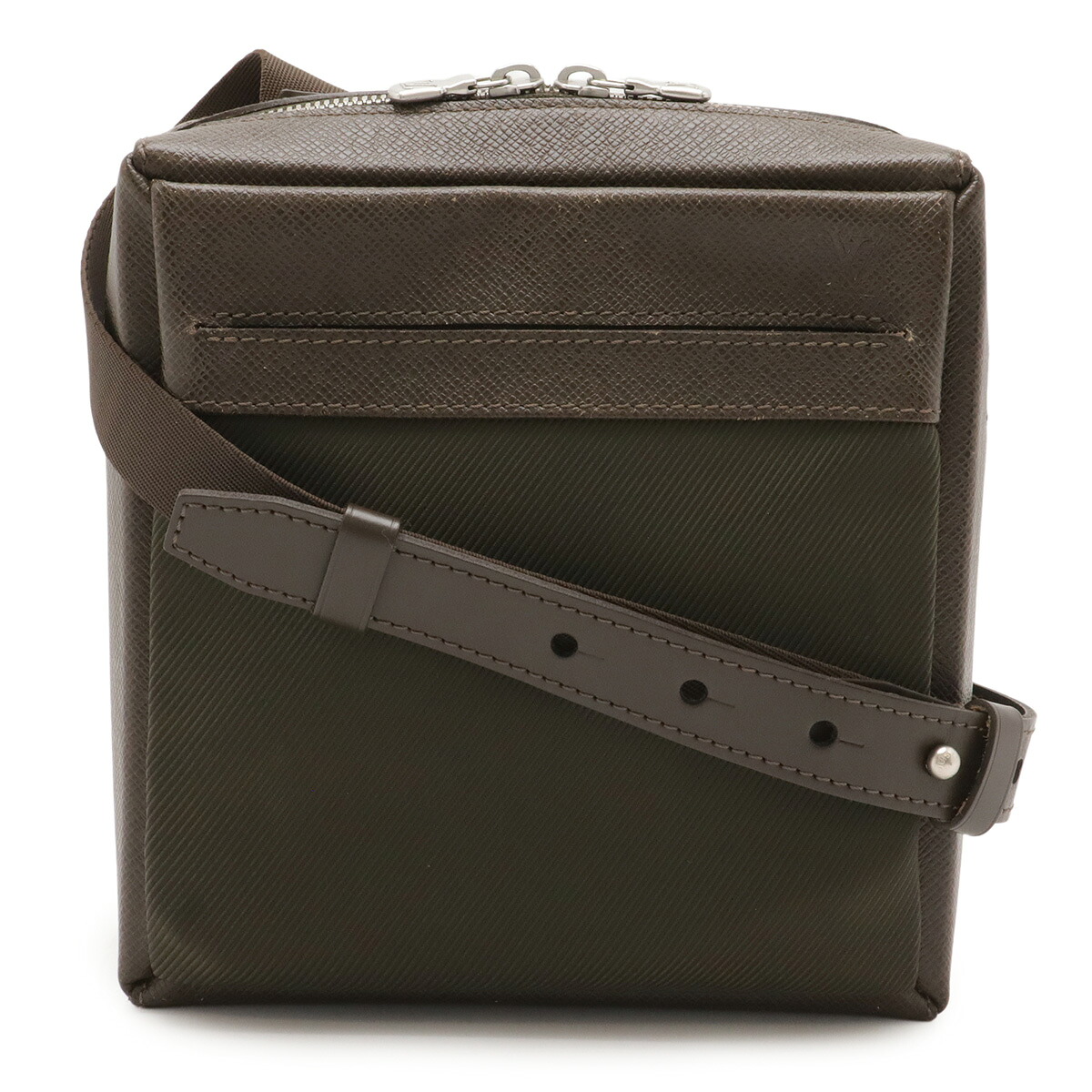 LOUIS VUITTON ルイ ヴィトン タイガ サヤン ショルダーバッグ 斜め掛け グリズリ 茶 ブラウン M30908 【中古】