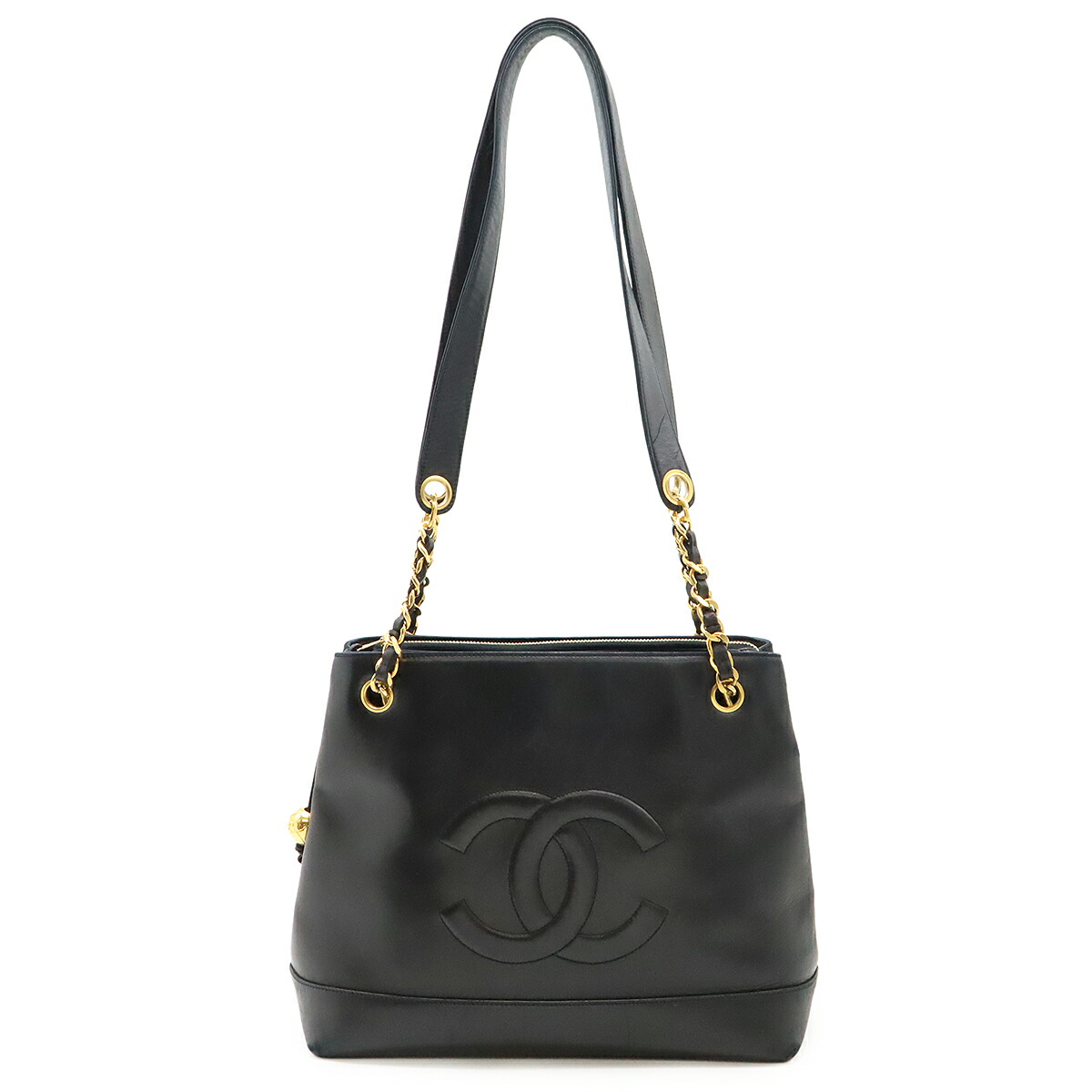 タイムセール　CHANEL ハンドバッグ　エナメル　黒　正規店購入 CHANEL CHANEL(シャネル) Vステッチ ココハンドル XXS ソー