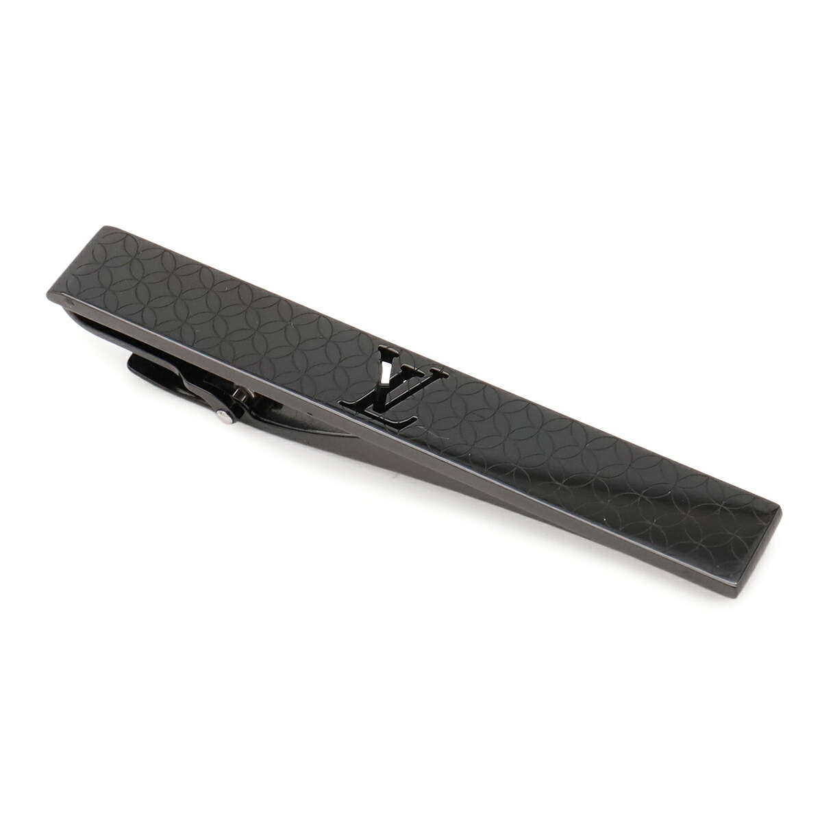 LOUIS VUITTON ルイ ヴィトン パンス クラヴァット シャンゼリゼ ネクタイピン タイピン タイバー スチール ブラック 黒 M65045 【中古】｜ブルーミン／森田質店