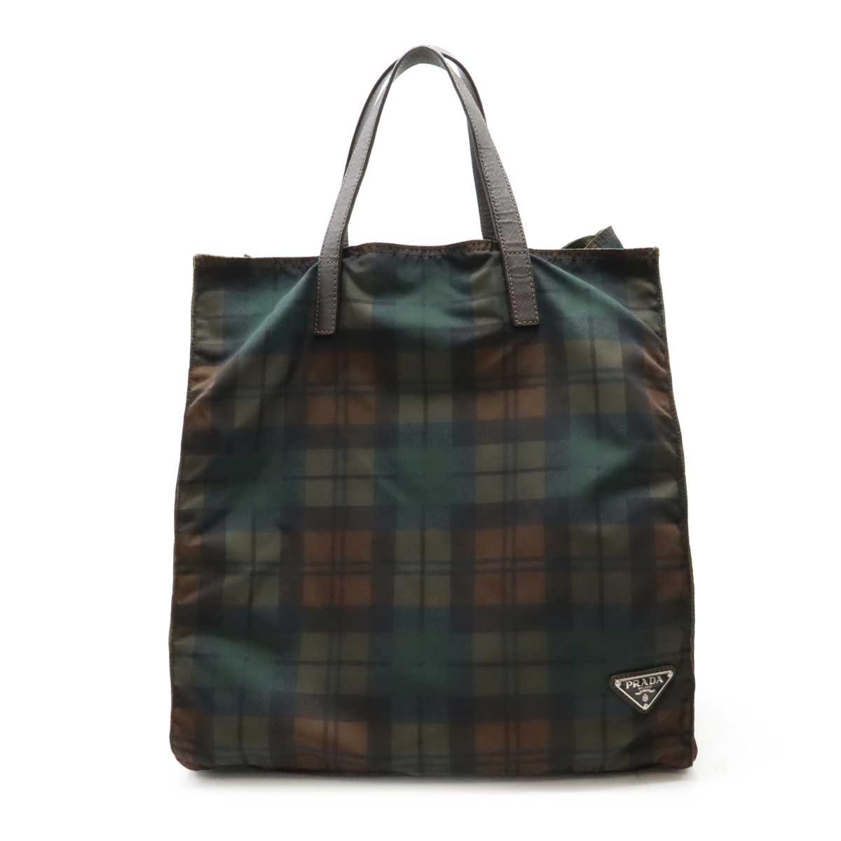 プラダ ナイロンレザー トライアングルロゴ トートバッグ VA0905 PRADA プラダ トライアングルロゴ ナイロン×レザー トートバッグ