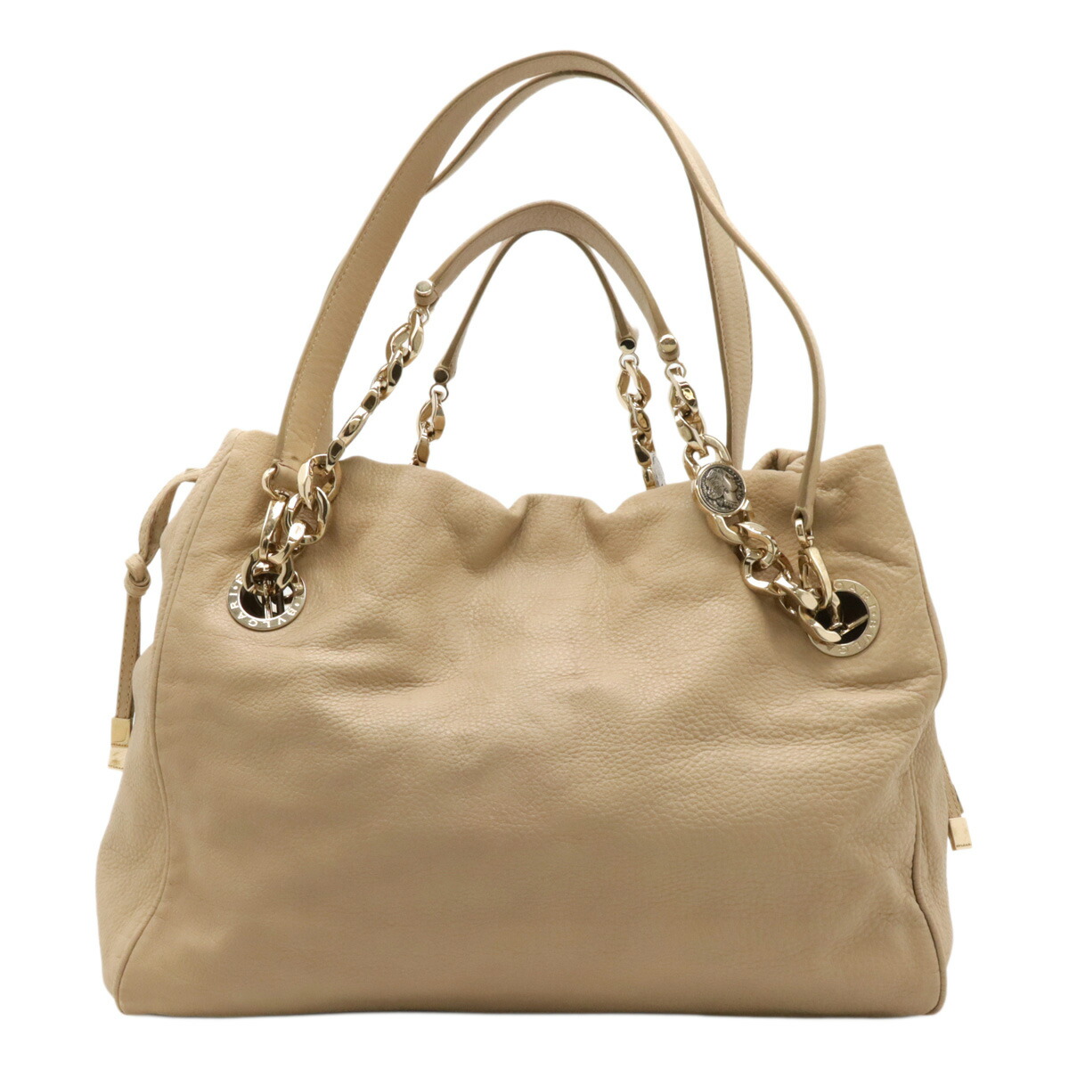 【極美品】ブルガリ モネーテ ギャザード チェーン トート 2way 肩掛け 極美品】ブルガリ モネーテ ギャザード チェーン トート 2way