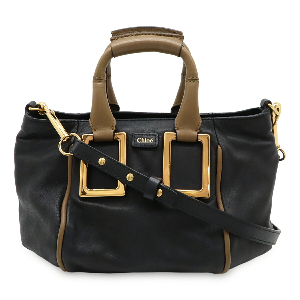 美品◎Chloe クロエ エデン トートバッグ ブラウン タッセル ロゴ 美品◎Chloe クロエ エデン トートバッグ ブラウン タッセル