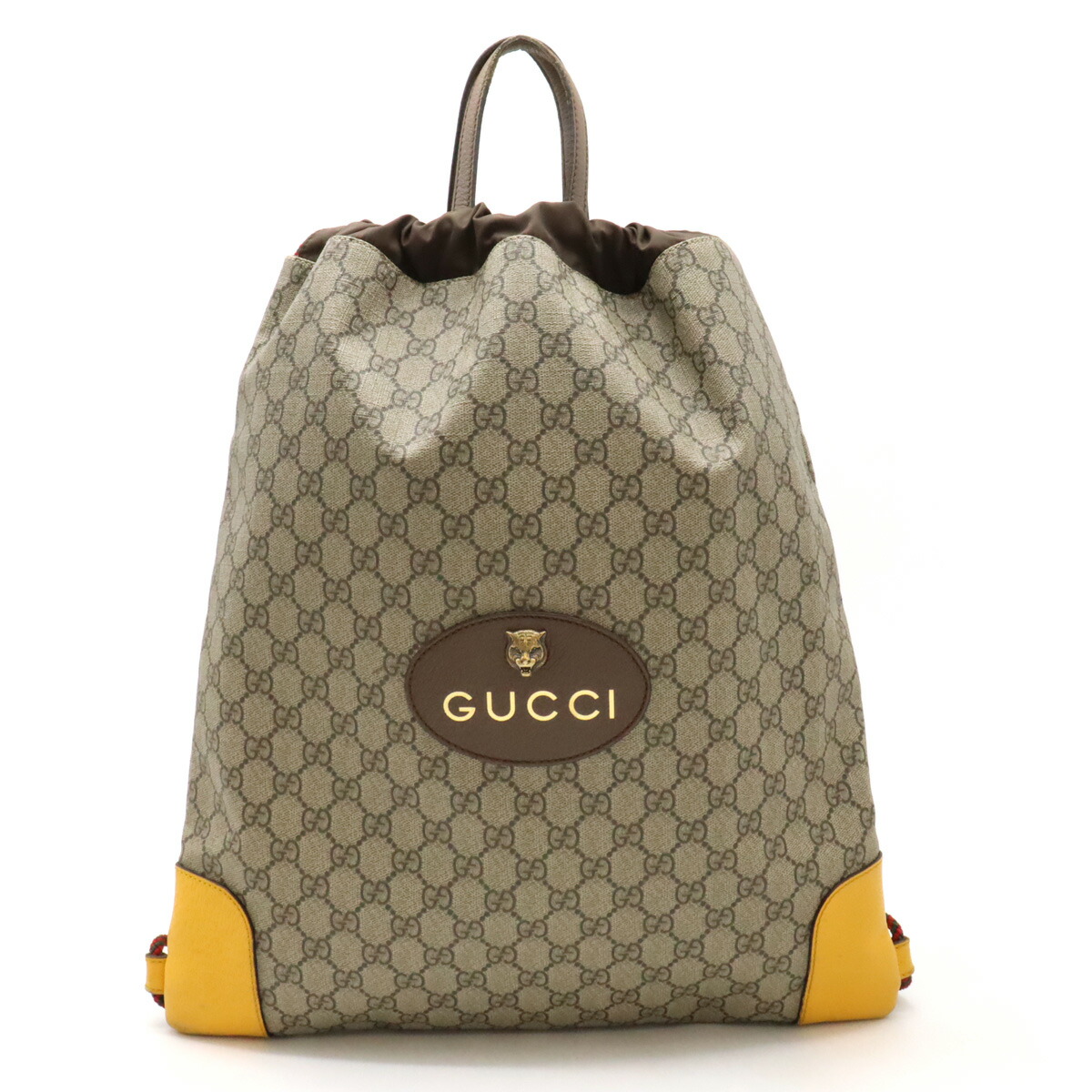 美品✨GUCCI GGスプリーム リュックサックドローストーリング 楽天市場】GUCCI グッチ GGスプリーム キャットヘッド ドロー