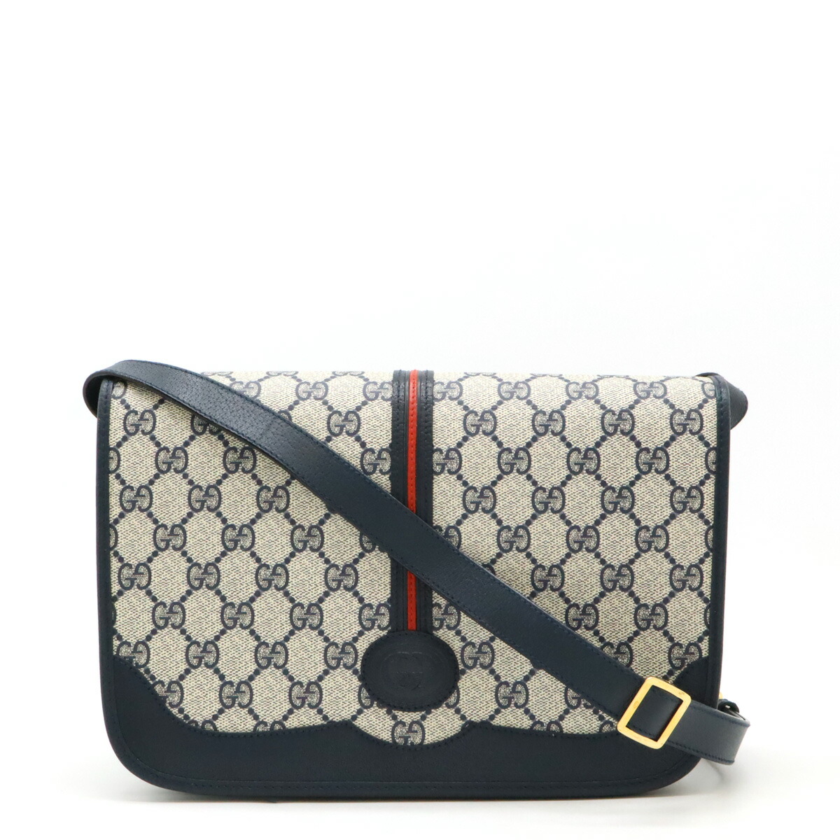 GUCCI グッチ　ショルダーバッグ　PVC シェリーライン　ゴールド GUCCI - グッチ マイクロGG シェリーライン ショルダーバッグ