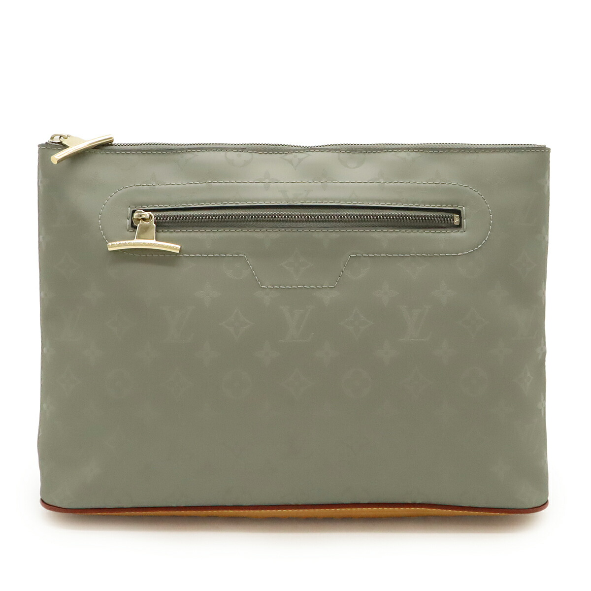LOUIS VUITTON ルイ ヴィトン モノグラムチタニウム 全ての存在 クラッチペダル御徒面子 2塁手御徒面子  薄墨色 薄墨色 M63240 【中古】