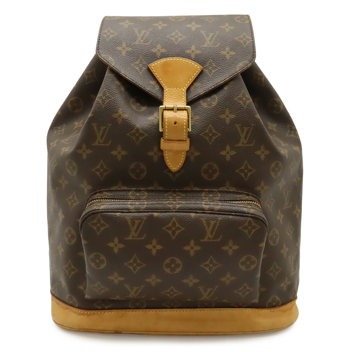 LOUIS VUITTON ルイ ヴィトン モノグラム モン掏摸GM 背嚢 御徒面子容器に並べる ショルダーバッグ M51135 【中古】