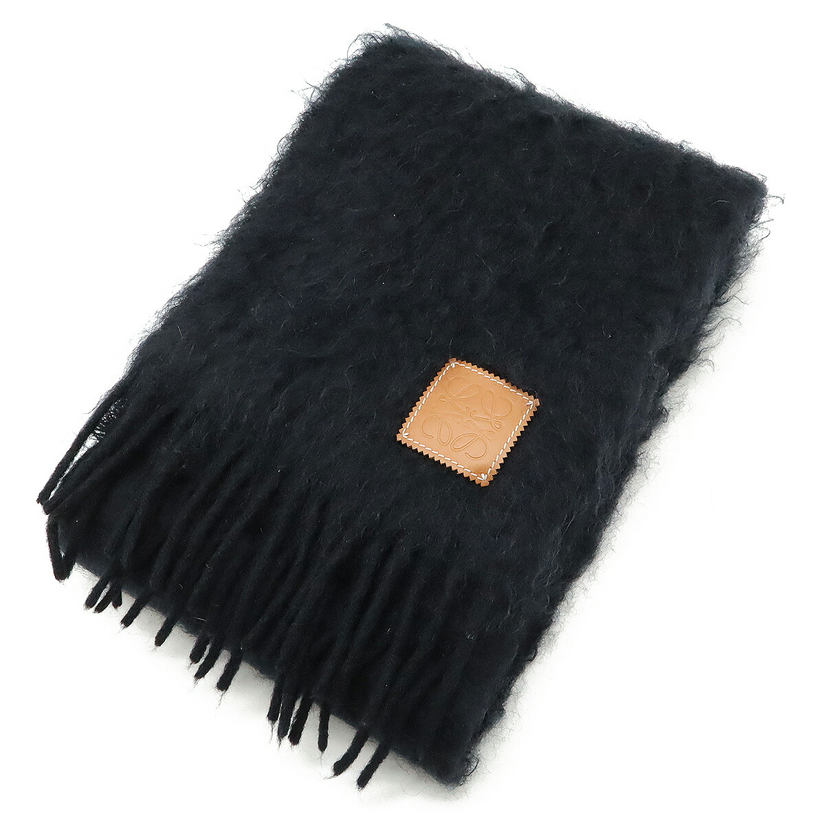 新品未使用　ロエベ　マフラー　モヘア　アナグラム　ストライプ　ユニセックス　人気 新品未使用 ロエベ マフラー モヘア アナグラム ストライプ ユニ