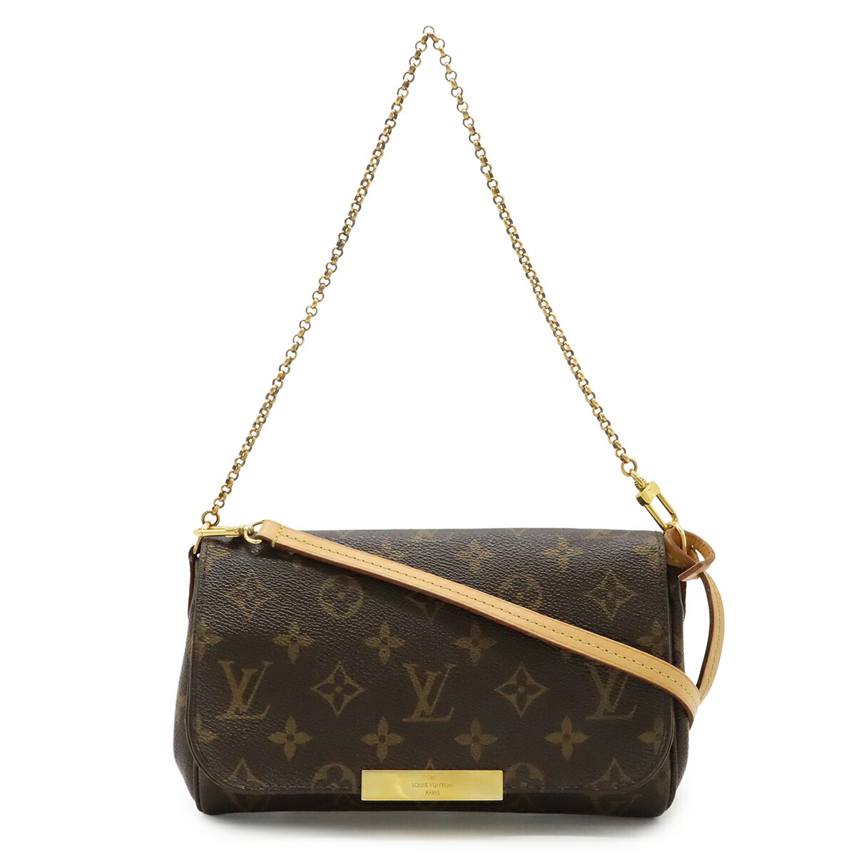 LOUIS VUITTON ルイ ヴィトン モノグラム フェイボリットPM ショルダーバッグ 斜め掛け 2WAY クラッチバッグ アクセサリーポーチ M40717 【中古】