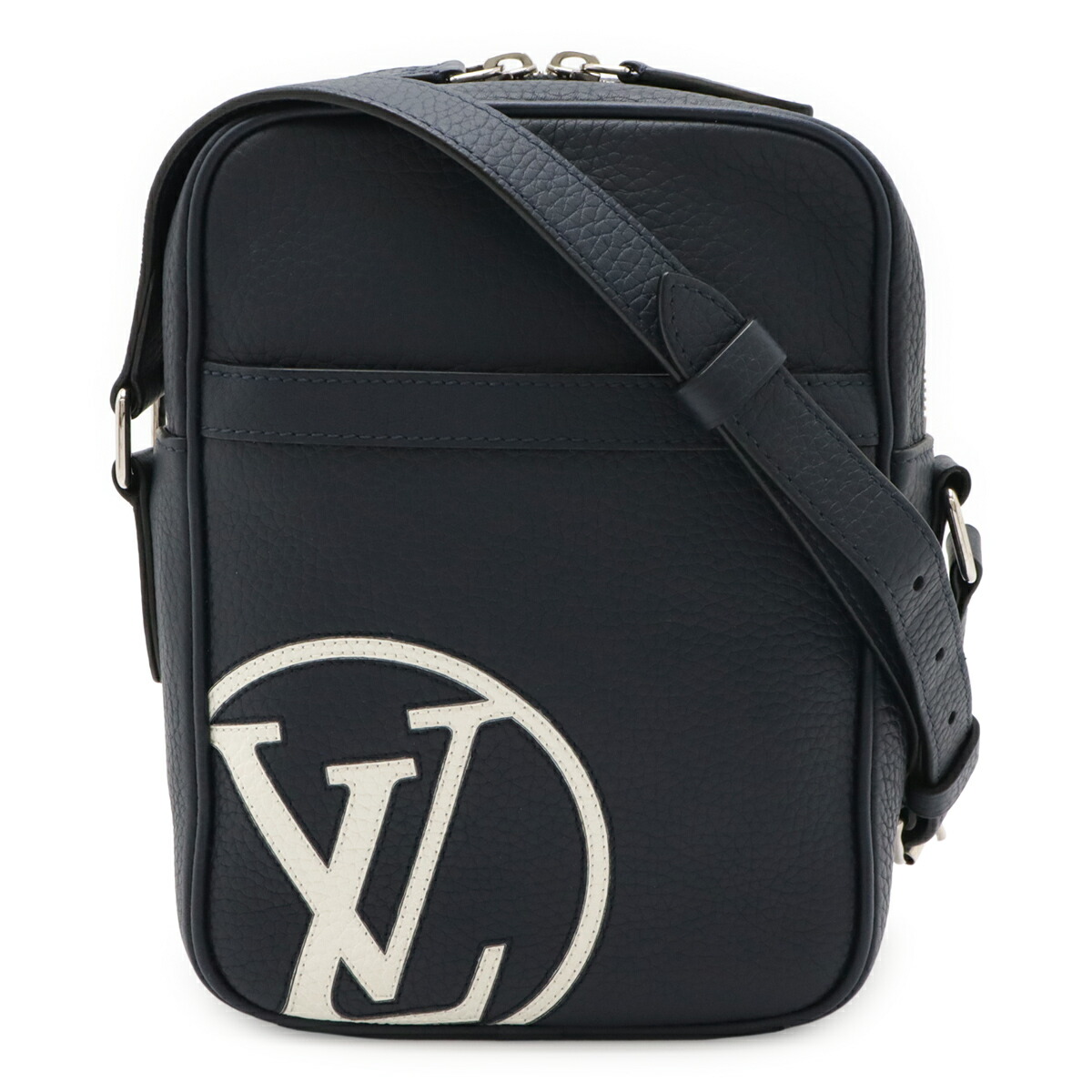 LOUIS VUITTON ルイ ヴィトン LV倶楽部 ダヌーブPM ショルダーバッグ 曲がった掛け トリヨンレザー アンディゴブルー 紺 米国海軍 M54787 【中古】