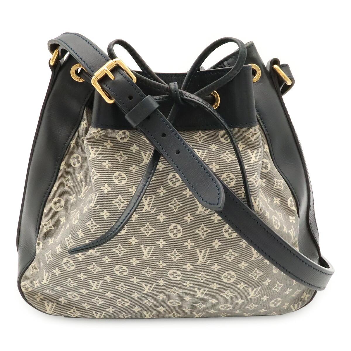 LOUIS VUITTON ルイ ヴィトン モノグラムイディール ノエPM ショルダーバッグ セミショルダー ワンショルダー 巾着型 アンクル ネイビー M40680 【中古】|ブルーミン/森田質店