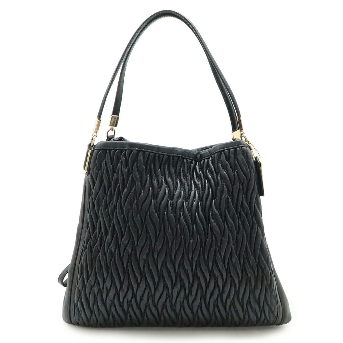 コーチ　トートバッグ　マディソン　フィービー　ゴールド金具　肩掛け可 NWT Coach Madison Leather Small Phoebe Shoulder Bag Light Gold Tan