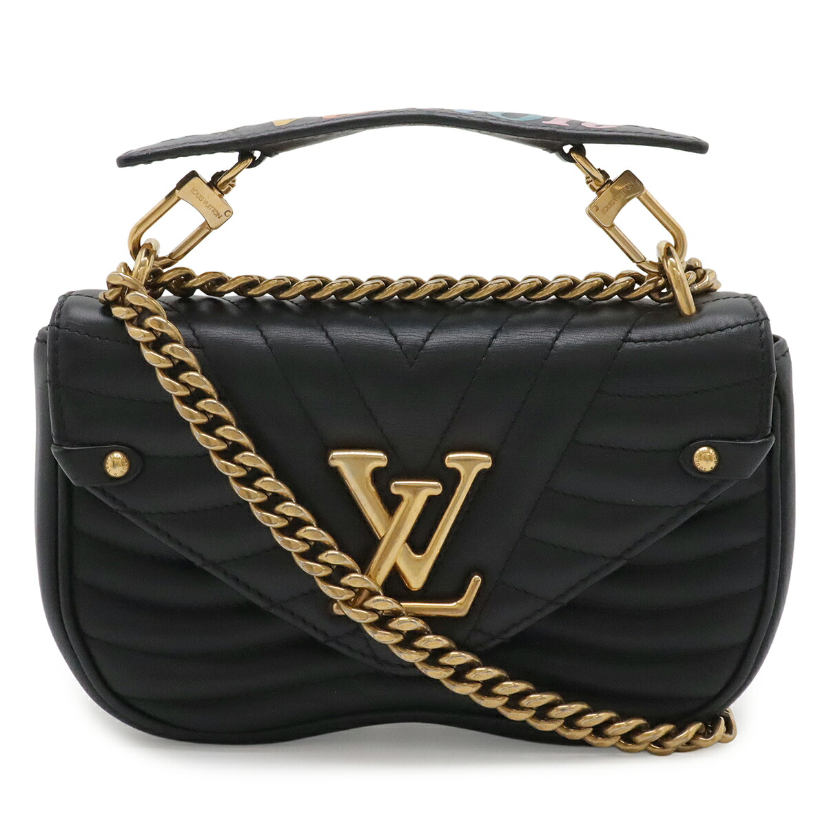 LOUIS VUITTON ルイ ヴィトン ニューウェーブ チェーンバッグPM チェーンショルダー ショルダーバッグ レザー ノワール 黒 ブラック M51683 【中古】｜ブルーミン／森田質店