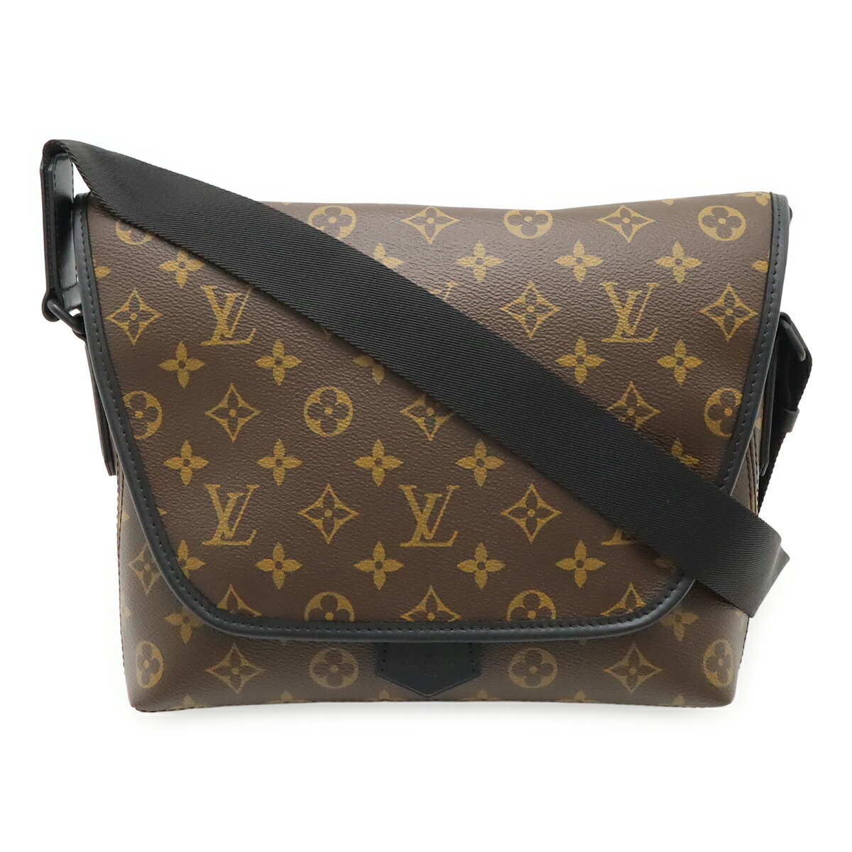 LOUIS VUITTON ルイ ヴィトン モノグラム マカサー マグネチック 伝達人 ショルダーバッグ 曲がった掛け M45557 【中古】